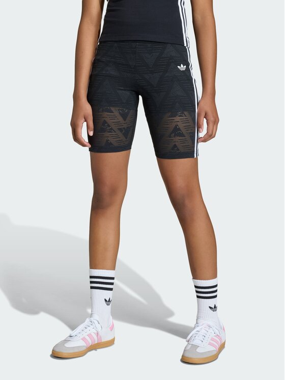 adidas adidas Szorty rowerowe LACE Czarny Fitted Fit