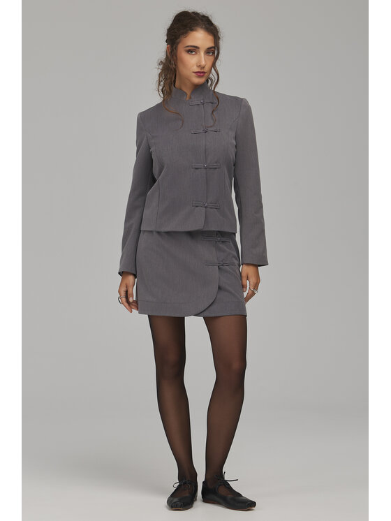 NIFE NIFE Marynarka Z102 Szary Regular Fit