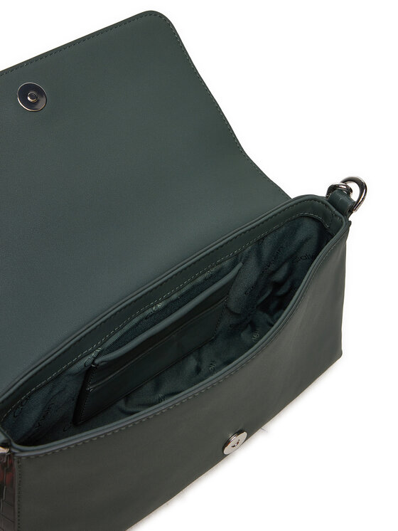 Calvin Klein Calvin Klein Дамска чанта Ck Must Shoulder Bag_Croco K60K612111 Зелен