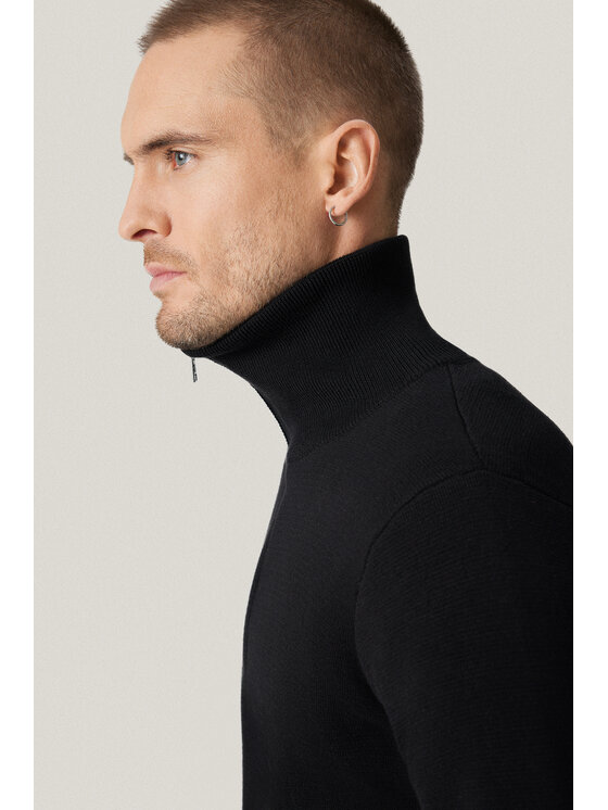 Próchnik Próchnik Sweter PM18 SW073225000119 Czarny Regular Fit