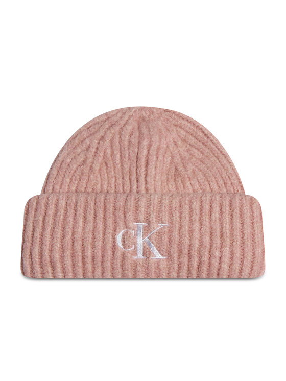 calvin klein pink beanie