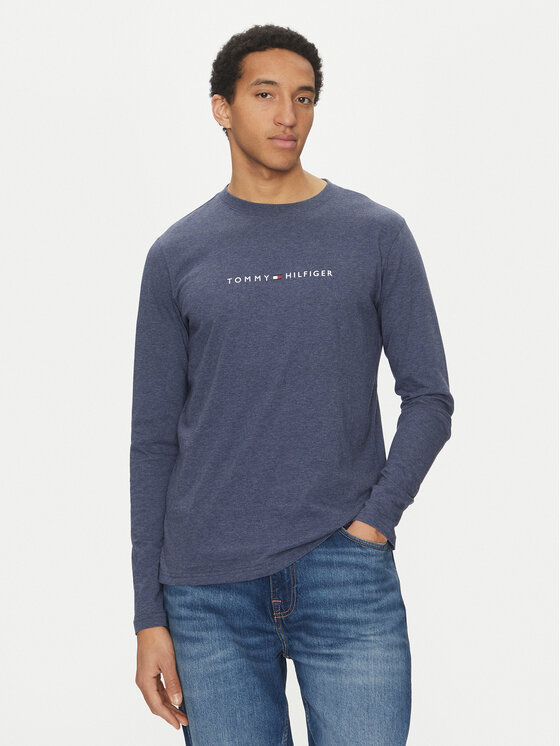 Tommy Hilfiger Tommy Hilfiger Longsleeve UM0UM03531 Bleumarin Regular Fit