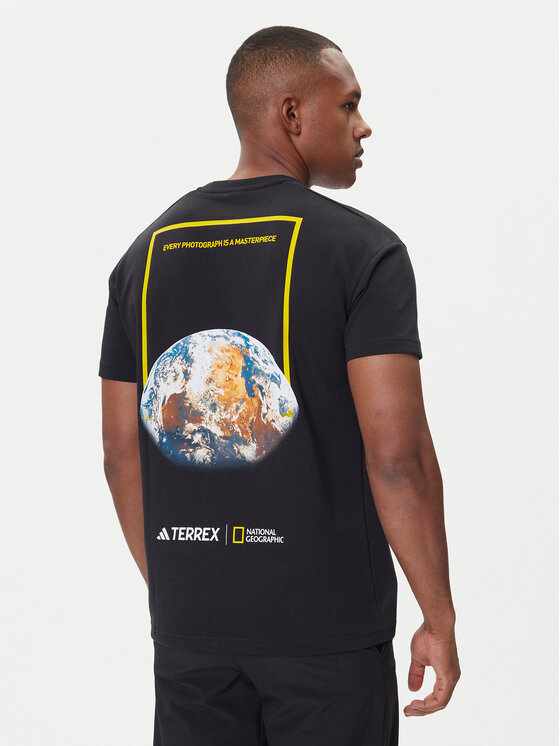 adidas adidas T-Shirt National Geographic Graphic KC2352 Μαύρο Regular Fit