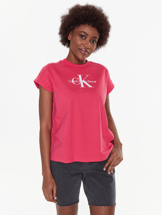 Calvin Klein Jeans Calvin Klein Jeans T-Shirt J20J220717 Růžová Relaxed Fit