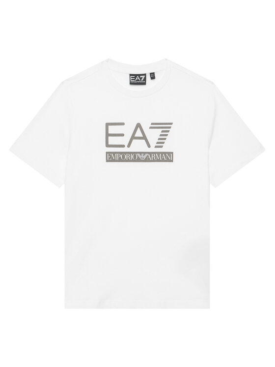 EA7 Emporio Armani Tricou 7B000350 AF10375 U0002 Alb Regular Fit