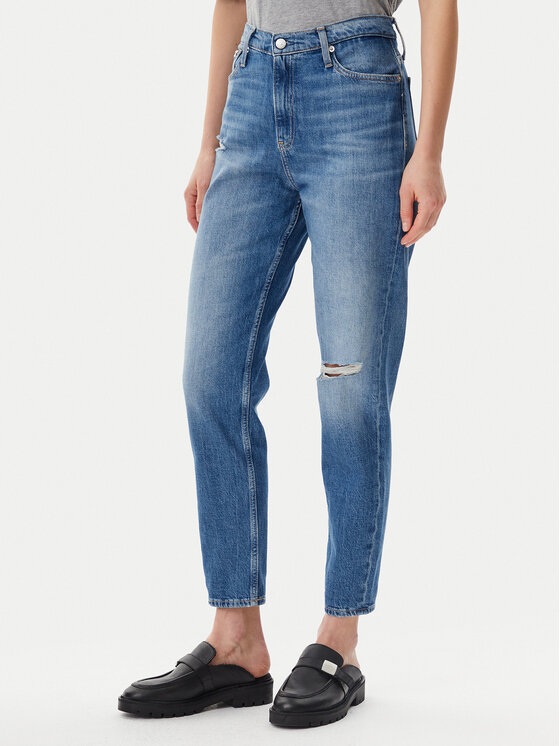 Calvin Klein Jeans Calvin Klein Jeans Blugi J20J225140 Albastru Mom Fit