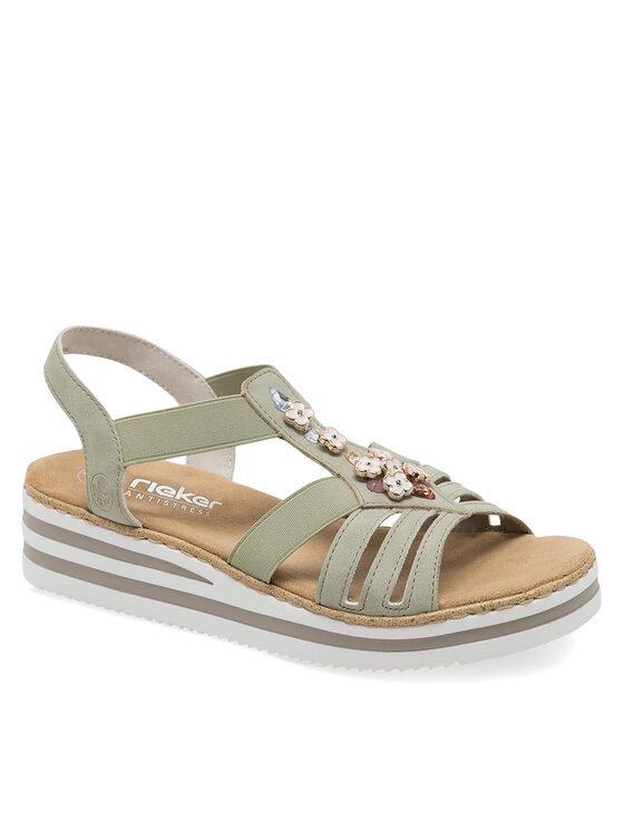 Rieker Rieker Sandalen V0245-52 Grün