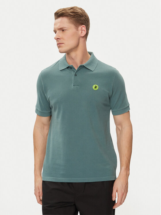 Save The Duck Tricou polo Ovidio DR1213M-BATE18 Verde Regular Fit