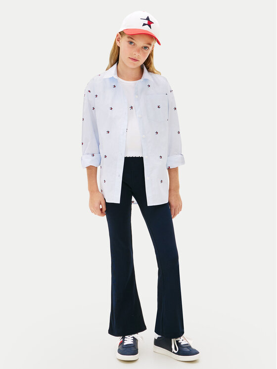 Tommy Hilfiger Tommy Hilfiger Legingi Essential KG0KG09192 Tumši zils Extra Slim Fit