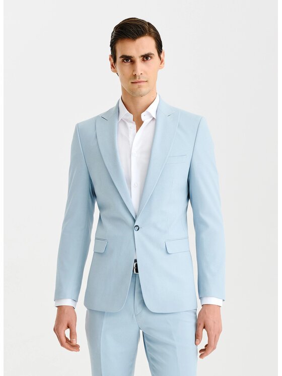 Pako Lorente Męska Marynarka, rozmiar 176.54, Niebieska, P25SF-3G-027