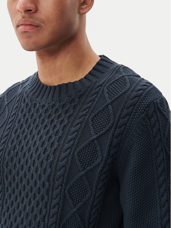 Matinique Matinique Sweter Triton 30207487 Granatowy Regular Fit