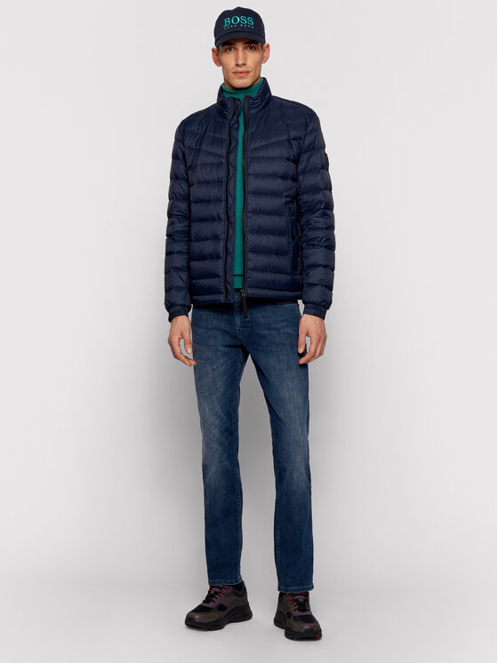 BOSS Boss Jeans hlače Delaware BC-L-P Soundtrack 50443364 Mornarsko modra Slim Fit