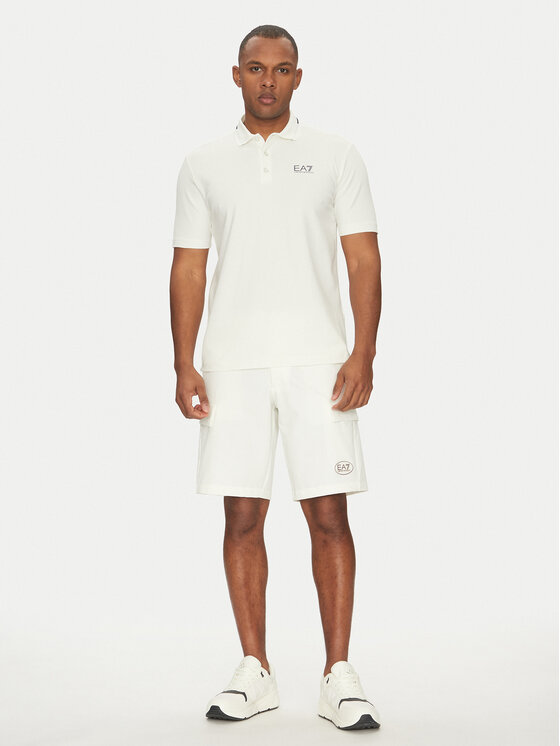 EA7 Emporio Armani EA7 Emporio Armani Polokošile 7M000184 AF13511 U0005 Bílá Regular Fit
