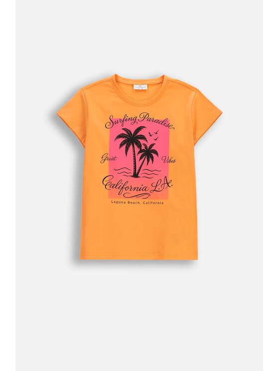 Coccodrillo Coccodrillo T-Shirt WC6143204VGB-005 Różowy Regular Fit