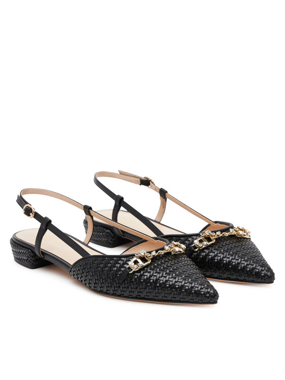 TWINSET TWINSET Baleríny 251TGT052 Černá