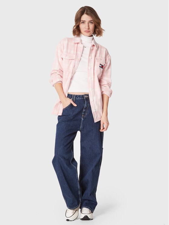 Tommy Jeans Tommy Jeans Koszula DW0DW15035 Różowy Relaxed Fit