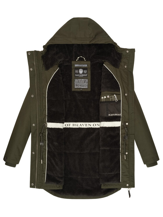 Navahoo Navahoo Kurtka zimowa Winterfunke Zielony Regular Fit