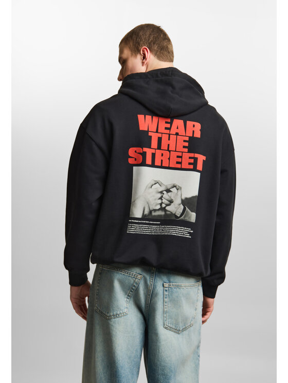 PROSTO. PROSTO. Bluza Wear The Street Czarny Oversize