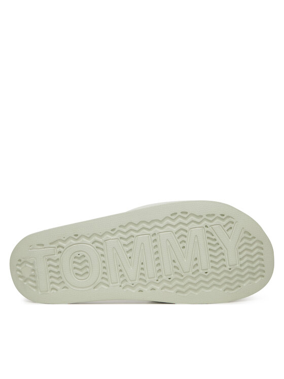 Tommy Jeans Tommy Jeans Papucs Flag Pool Slide Patent EN0EN02901 Zöld