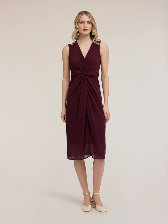 Motivi Motivi Vestito da giorno 7083Q003515N036 Bordeaux Regular Fit