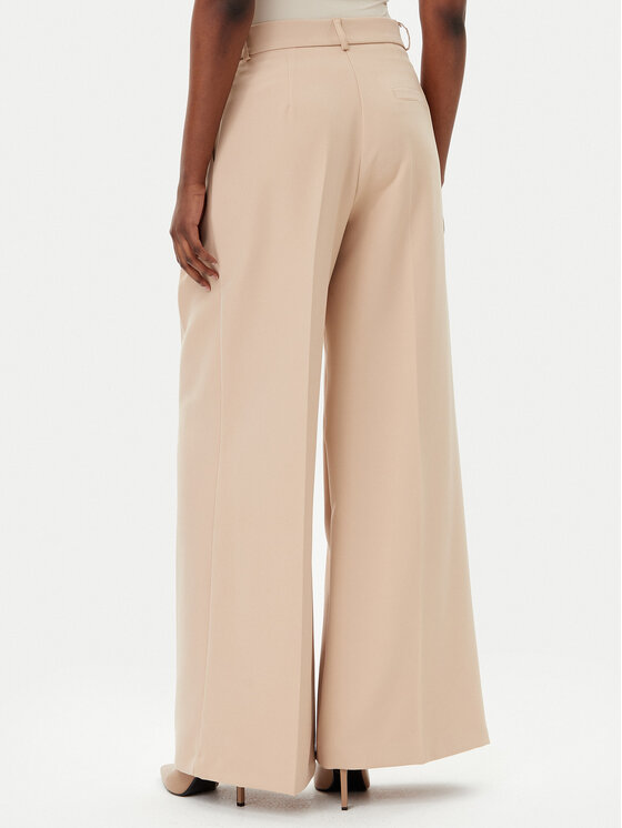 Maryley Maryley Текстилни панталони 25EB579/43PG Бежов Regular Fit