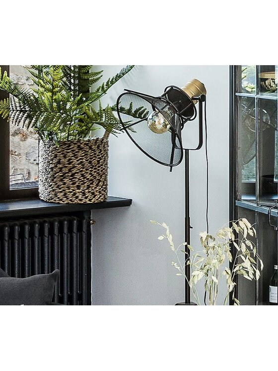 MIAhome MIAhome Lampa podłogowa Reflector Czarny