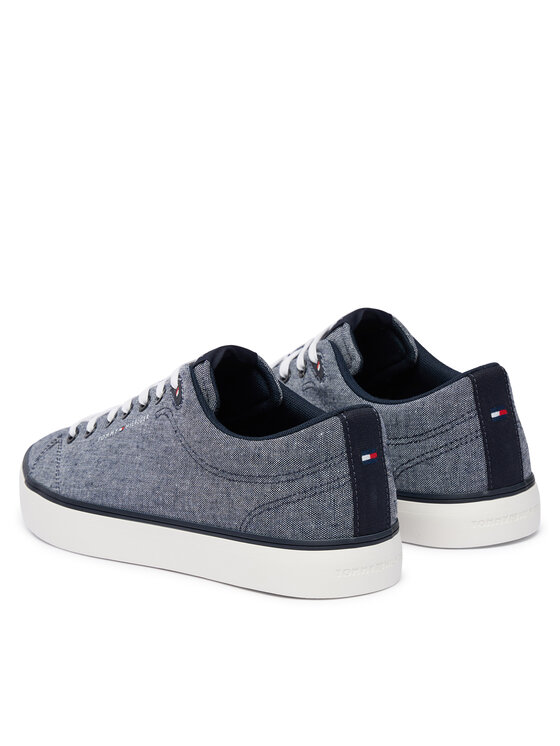 Tommy Hilfiger Tommy Hilfiger Tenisky Th Hi Vulc Core Low Chambray FM0FM05818 Modrá