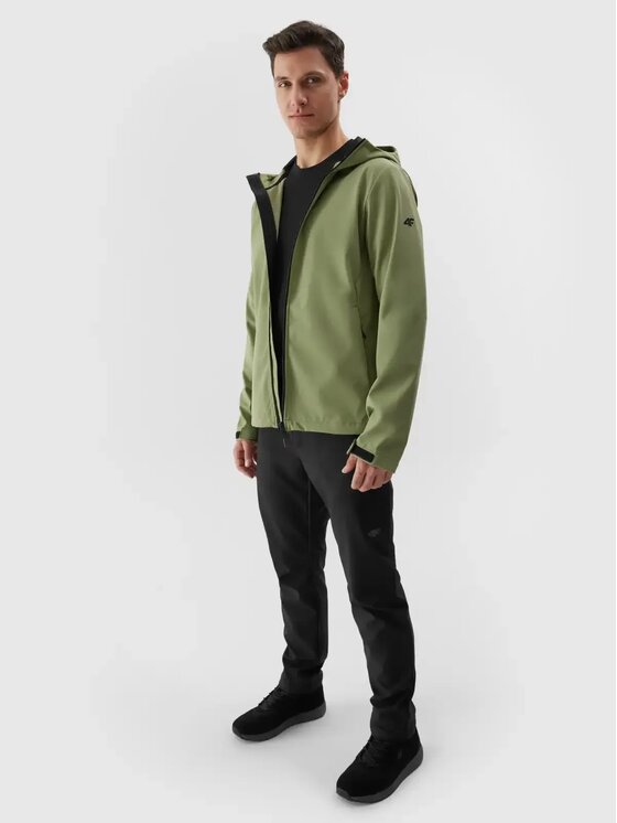 4F 4F Giacca softshell 4FWAW24TSOFM283-43S Verde Regular Fit