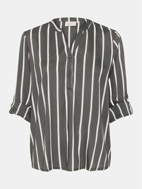Kaffe Kaffe Bluzka Stridy 10504279 Szary Regular Fit
