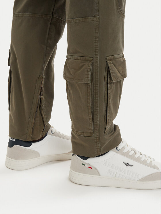 Aeronautica Militare Aeronautica Militare Spodnie cargo 261PA1387UCT01493 Zielony Regular Fit