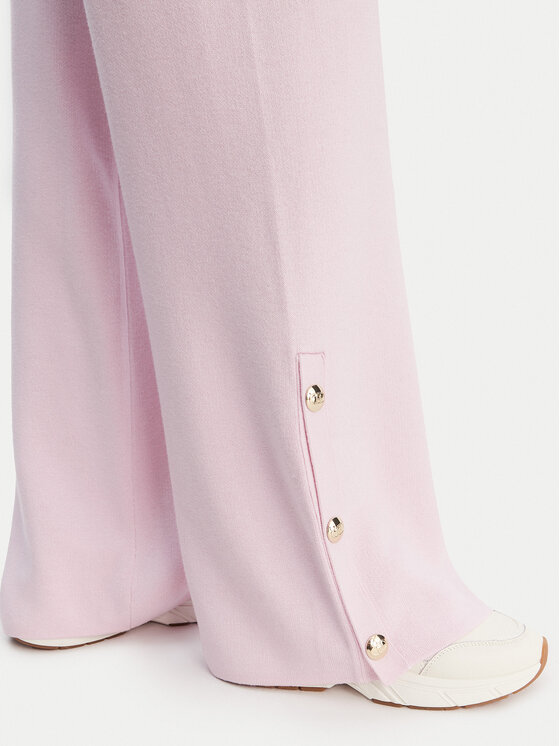 Liu Jo Sport Liu Jo Sport Pletene hlače TF5252 MS59L Roza Relaxed Fit