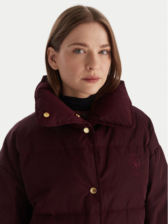 Tommy Hilfiger Tommy Hilfiger Пухено яке WW0WW47294 Бордо Relaxed Fit