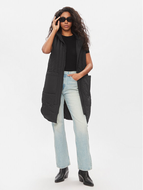 Vila Vila Bezrękawnik Nilly 14092221 Czarny Regular Fit