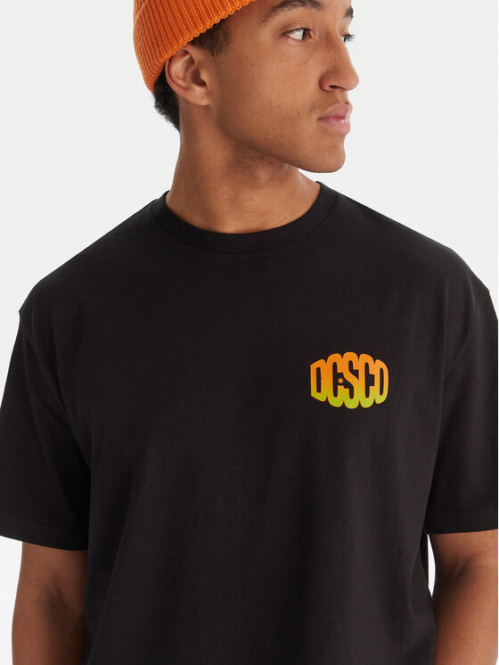 DC Shoes DC Shoes T-Shirt EDYZT04372 KVJ0 Czarny Relaxed Fit