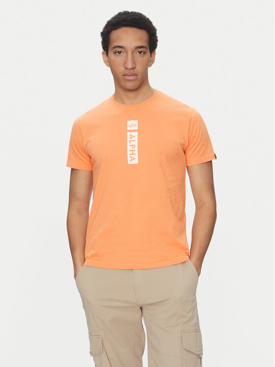 Alpha Industries Alpha Industries T-Shirt 146509 Oranžová Regular Fit