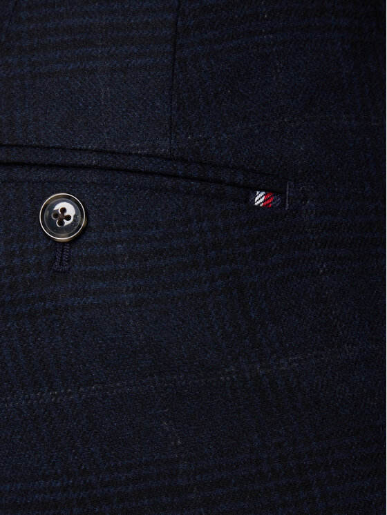Tommy Hilfiger Tommy Hilfiger Chinosy Denton MW0MW40782 Granatowy Slim Fit