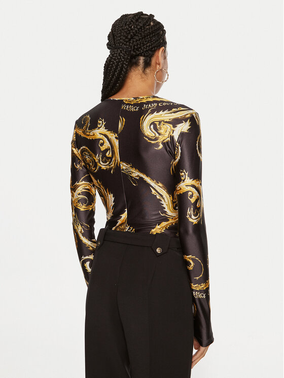 Versace Jeans Couture Versace Jeans Couture Боди 77HAM2A1 Черен Slim Fit