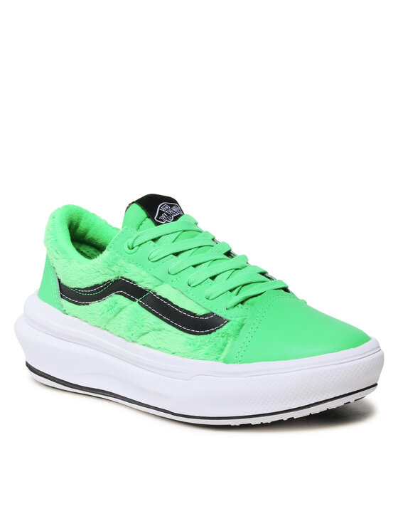 Vans old skool green and outlet white