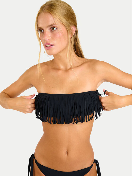 Banana Moon Banana Moon Bikini partea de sus Westo Fringes LSE01 Negru