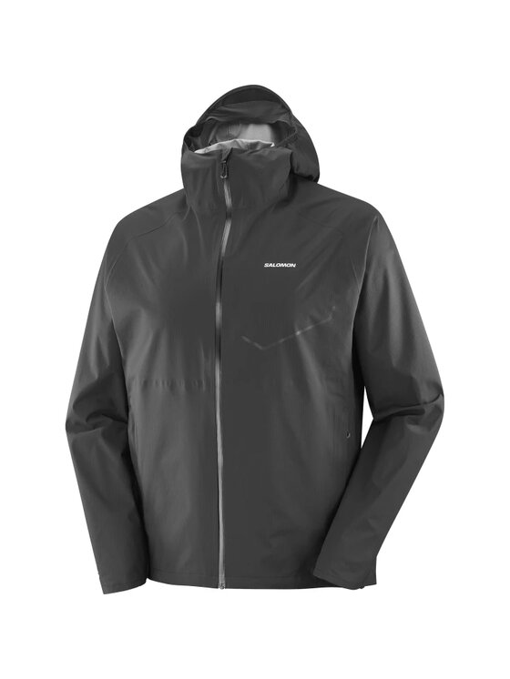 Salomon Salomon Kurtka do biegania BONATTI WATERPROOF JKT M Czarny Regular Fit