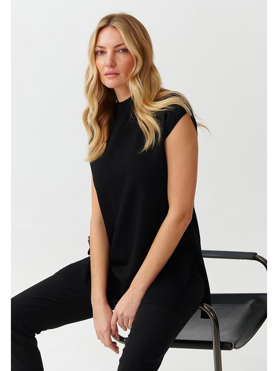 TATUUM TATUUM Svetr LENO Černá Fitted Fit