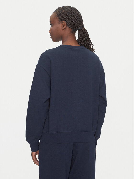 Calvin Klein Jeans Calvin Klein Jeans Bluza Monologo LV047B234G Granatowy Relaxed Fit