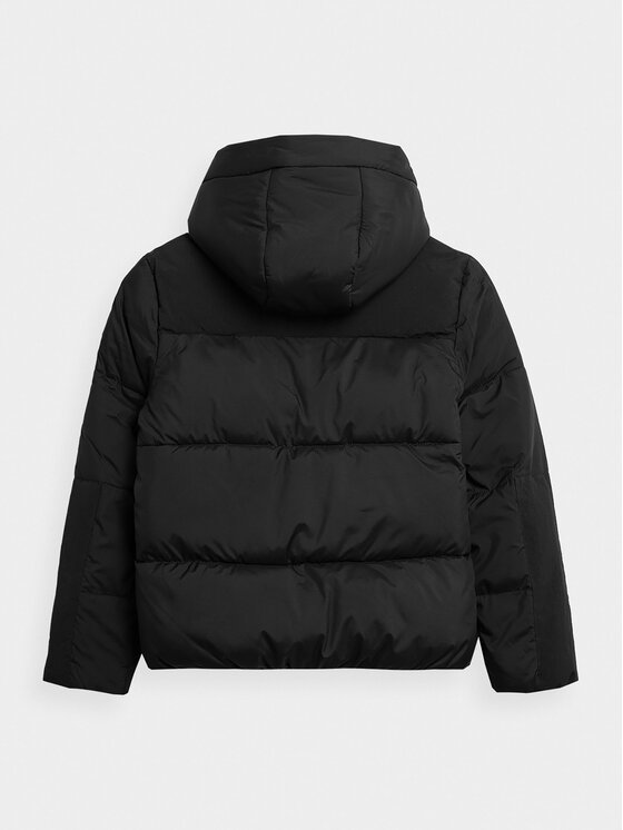 4F 4F Μπουφάν χειμωνιάτικο 4FJAW23TDJAM276 Μαύρο Regular Fit