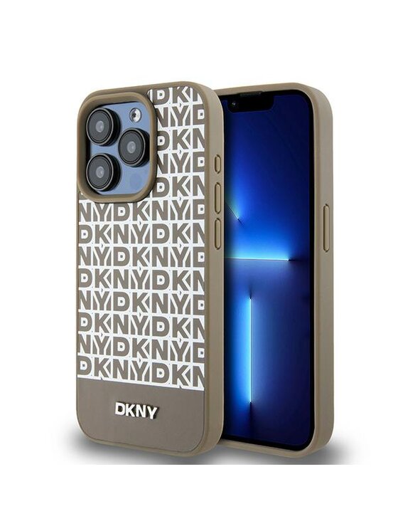 Etui na telefon DKNY, Brązowe, Apple iPhone 15 Pro