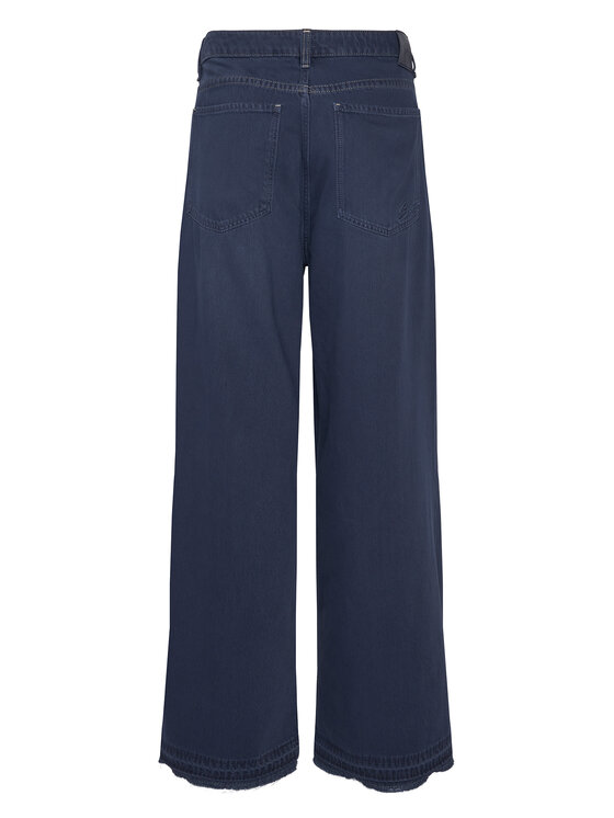 BOSS BOSS Džínsy Slouchy 50552533 Tmavomodrá Wide Leg