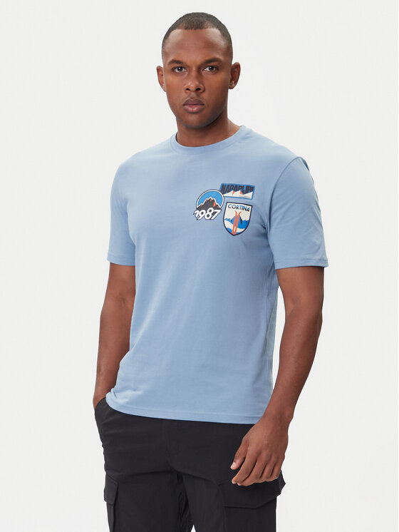Napapijri Napapijri T-Shirt S-Montepiana NP0A88SV Modrá Regular Fit