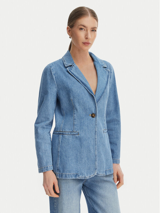 Marella Marella Švarkas Emme by Marella Teca 2615041021 Mėlyna Regular Fit