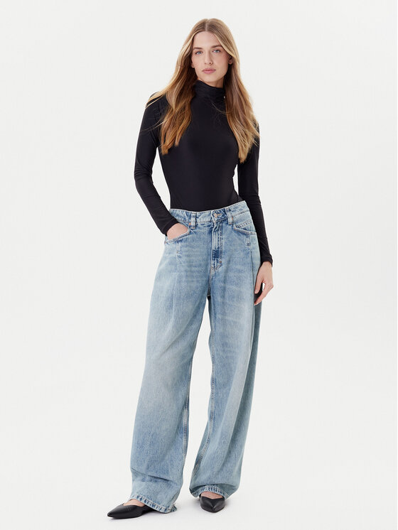 BOSS BOSS Дънки C_Slouchy Pleated Mr 50542435 Син Relaxed Fit