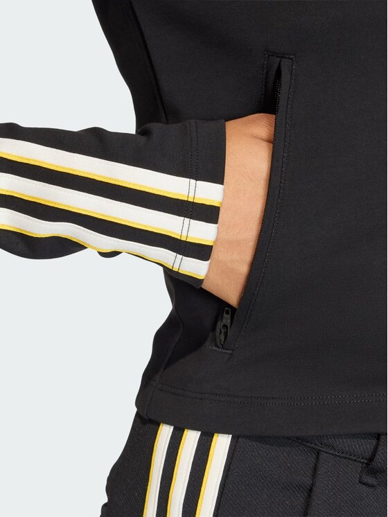 adidas adidas Bluza SLIM FITTED FIREBIRD Czarny Slim Fit