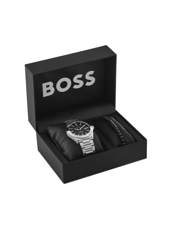 Фото - Наручний годинник BOSS Zestaw zegarek i bransoletka Strike - Gift Set 1570180 Srebrny